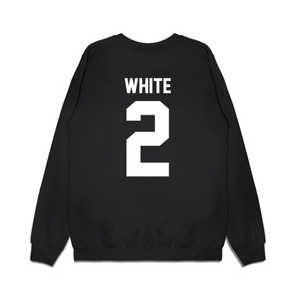 Virginia Tech - NCAA Football : Jaquez White - Vintage Helmet Premium Crewneck Sweatshirt-1