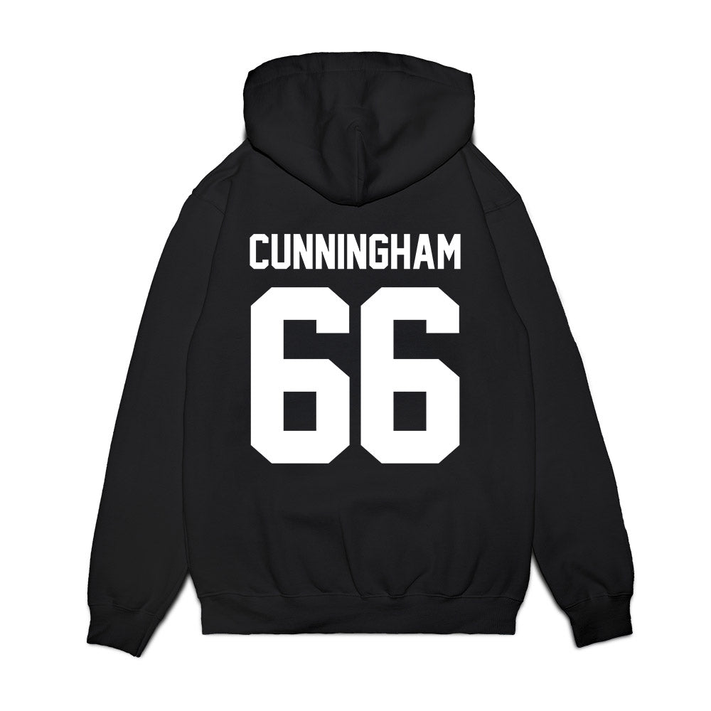 Virginia Tech - NCAA Football : Montavious Cunningham - Vintage Helmet Premium Hooded Sweatshirt-1