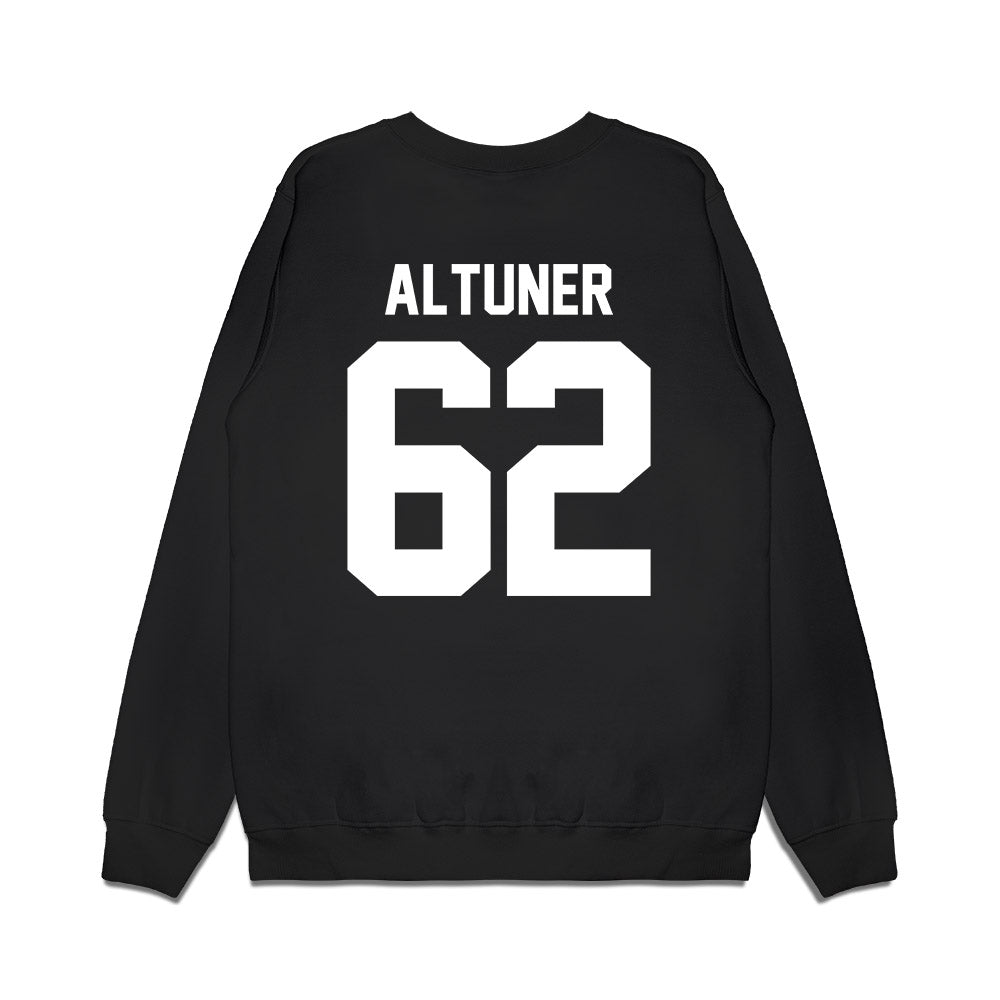 Virginia Tech - NCAA Football : Kyle Altuner - Vintage Helmet Premium Crewneck Sweatshirt-1