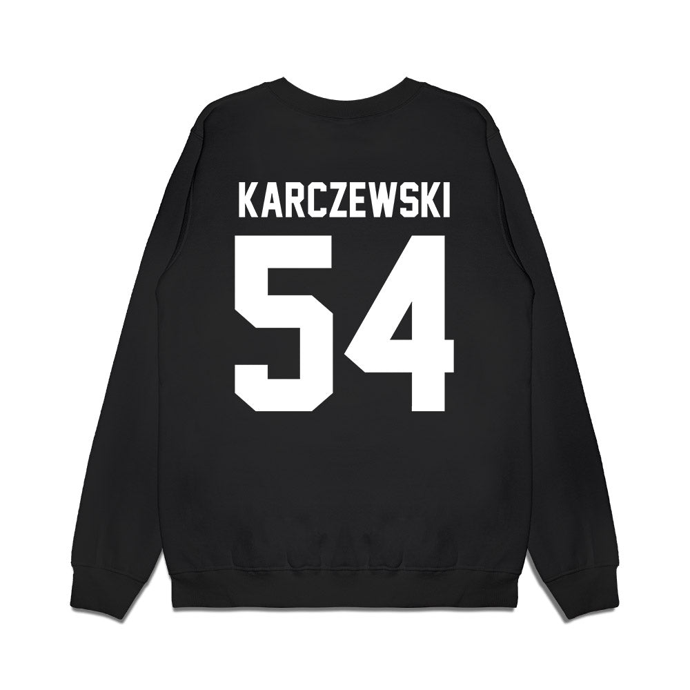 Virginia Tech - NCAA Football : Grant Karczewski - Vintage Helmet Premium Crewneck Sweatshirt-1