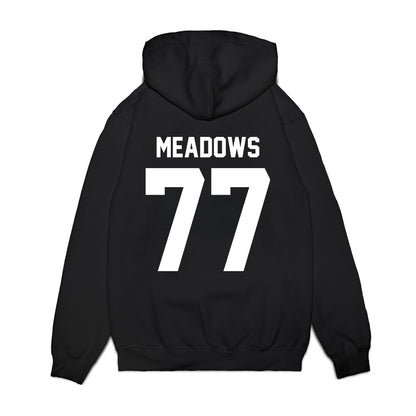 Virginia Tech - NCAA Football : Brody Meadows - Vintage Helmet Premium Hooded Sweatshirt-1