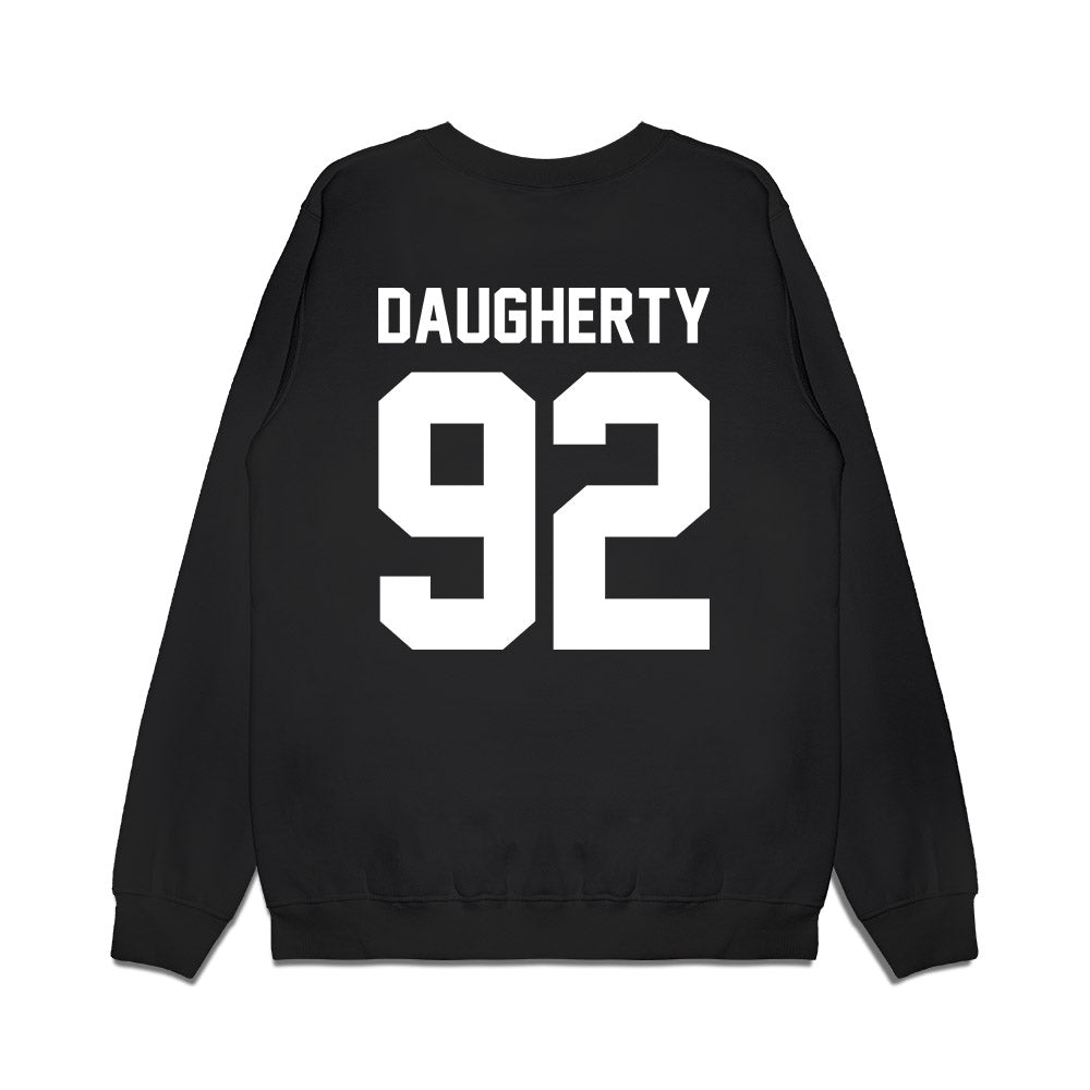 Virginia Tech - NCAA Football : Aiden Daugherty - Vintage Helmet Premium Crewneck Sweatshirt-1
