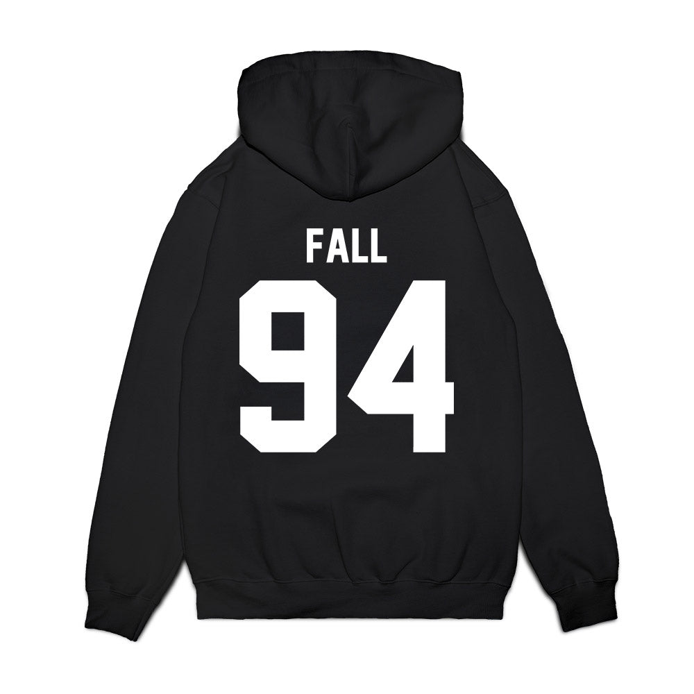 Virginia Tech - NCAA Football : Elhadj Fall - Vintage Helmet Premium Hooded Sweatshirt-1