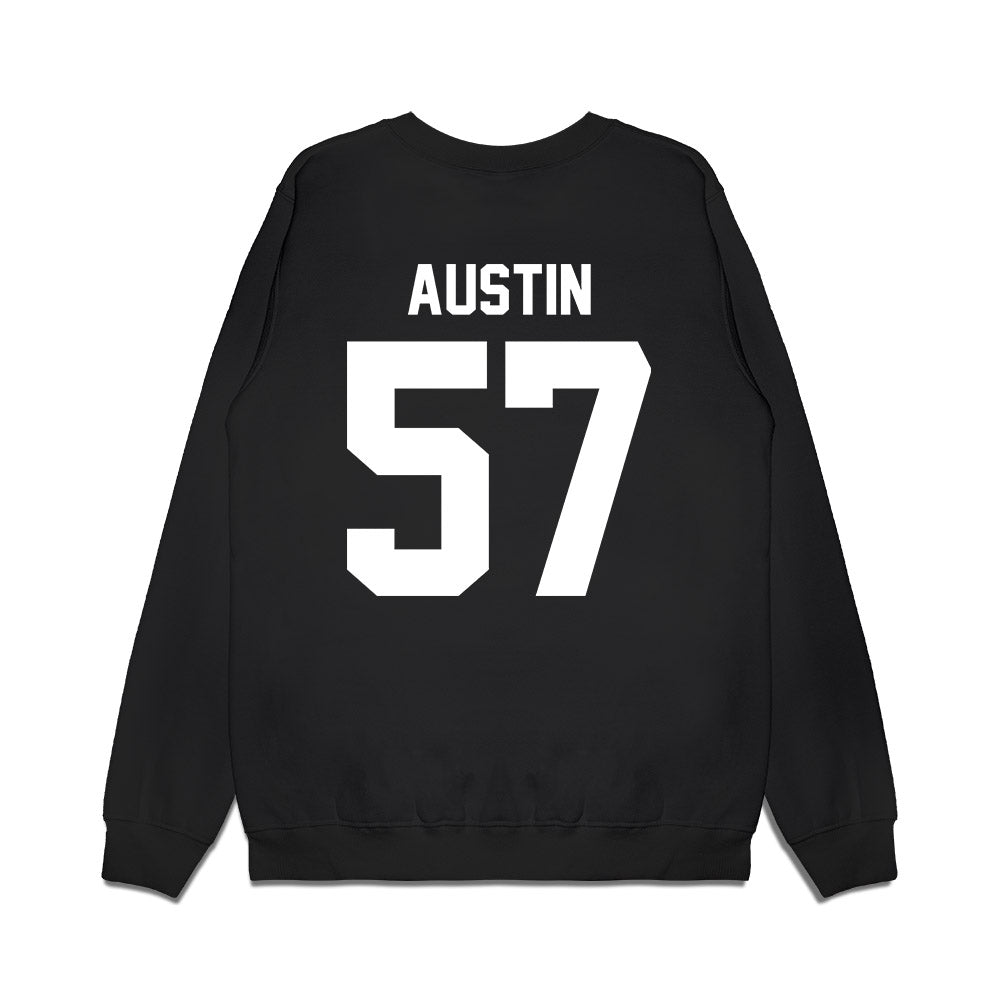 Virginia Tech - NCAA Football : Lucas Austin - Vintage Helmet Premium Crewneck Sweatshirt-1