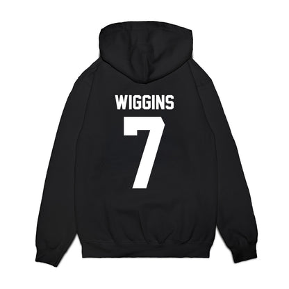 Virginia Tech - NCAA Football : Chanz Wiggins - Vintage Helmet Premium Hooded Sweatshirt-1