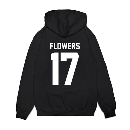 Virginia Tech - NCAA Football : Tyson Flowers - Vintage Helmet Premium Hooded Sweatshirt-1