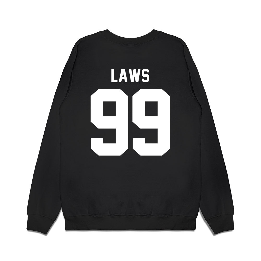 Virginia Tech - NCAA Football : Emmett Laws - Vintage Helmet Premium Crewneck Sweatshirt-1