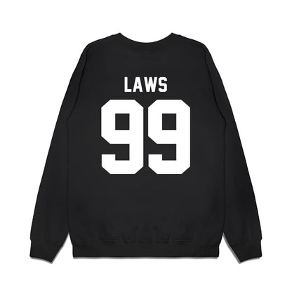Virginia Tech - NCAA Football : Emmett Laws - Vintage Helmet Premium Crewneck Sweatshirt-1