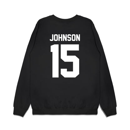 Virginia Tech - NCAA Football : Brennan Johnson - Vintage Helmet Premium Crewneck Sweatshirt-1
