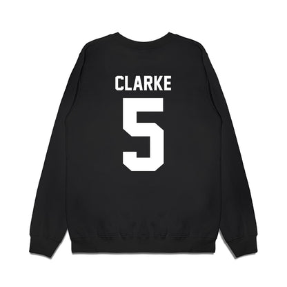 Virginia Tech - NCAA Football : Joshua Clarke - Vintage Helmet Premium Crewneck Sweatshirt-1