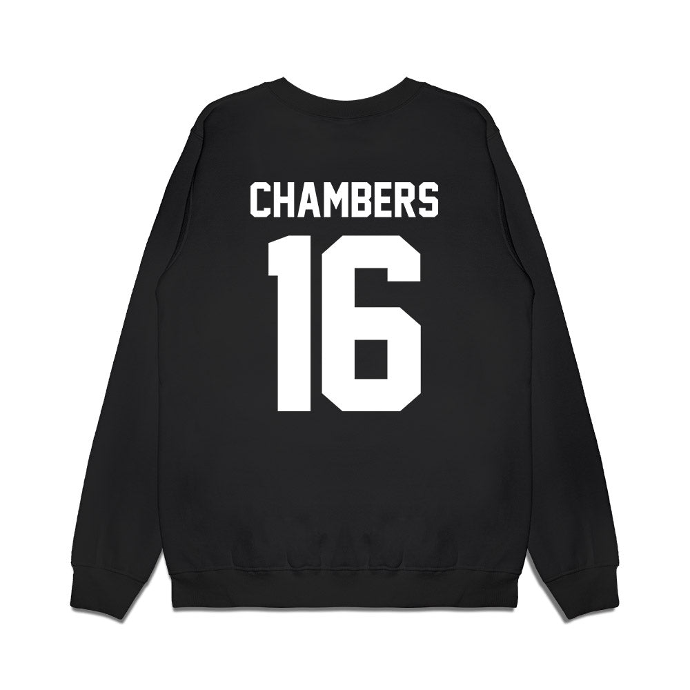 Virginia Tech - NCAA Football : Noah Chambers - Vintage Helmet Premium Crewneck Sweatshirt-1