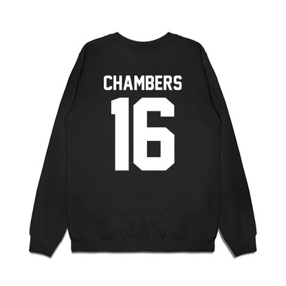 Virginia Tech - NCAA Football : Noah Chambers - Vintage Helmet Premium Crewneck Sweatshirt-1