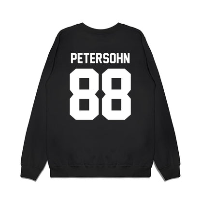 Virginia Tech - NCAA Football : Pierce Petersohn - Vintage Helmet Premium Crewneck Sweatshirt-1