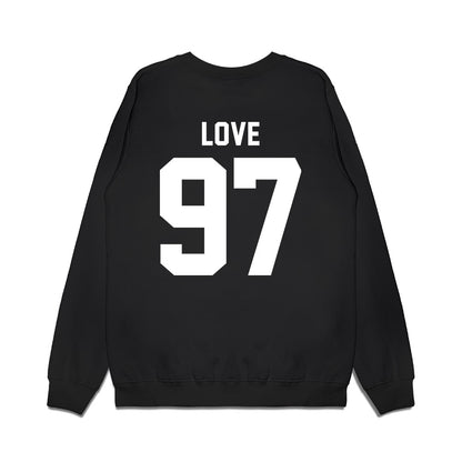 Virginia Tech - NCAA Football : John Love - Vintage Helmet Premium Crewneck Sweatshirt-1