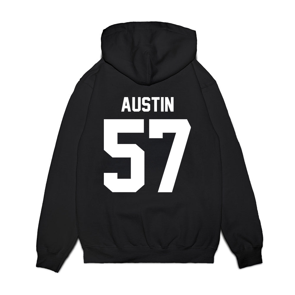 Virginia Tech - NCAA Football : Lucas Austin - Vintage Helmet Premium Hooded Sweatshirt-1