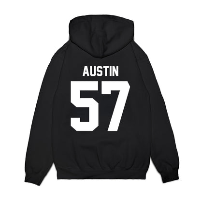 Virginia Tech - NCAA Football : Lucas Austin - Vintage Helmet Premium Hooded Sweatshirt-1