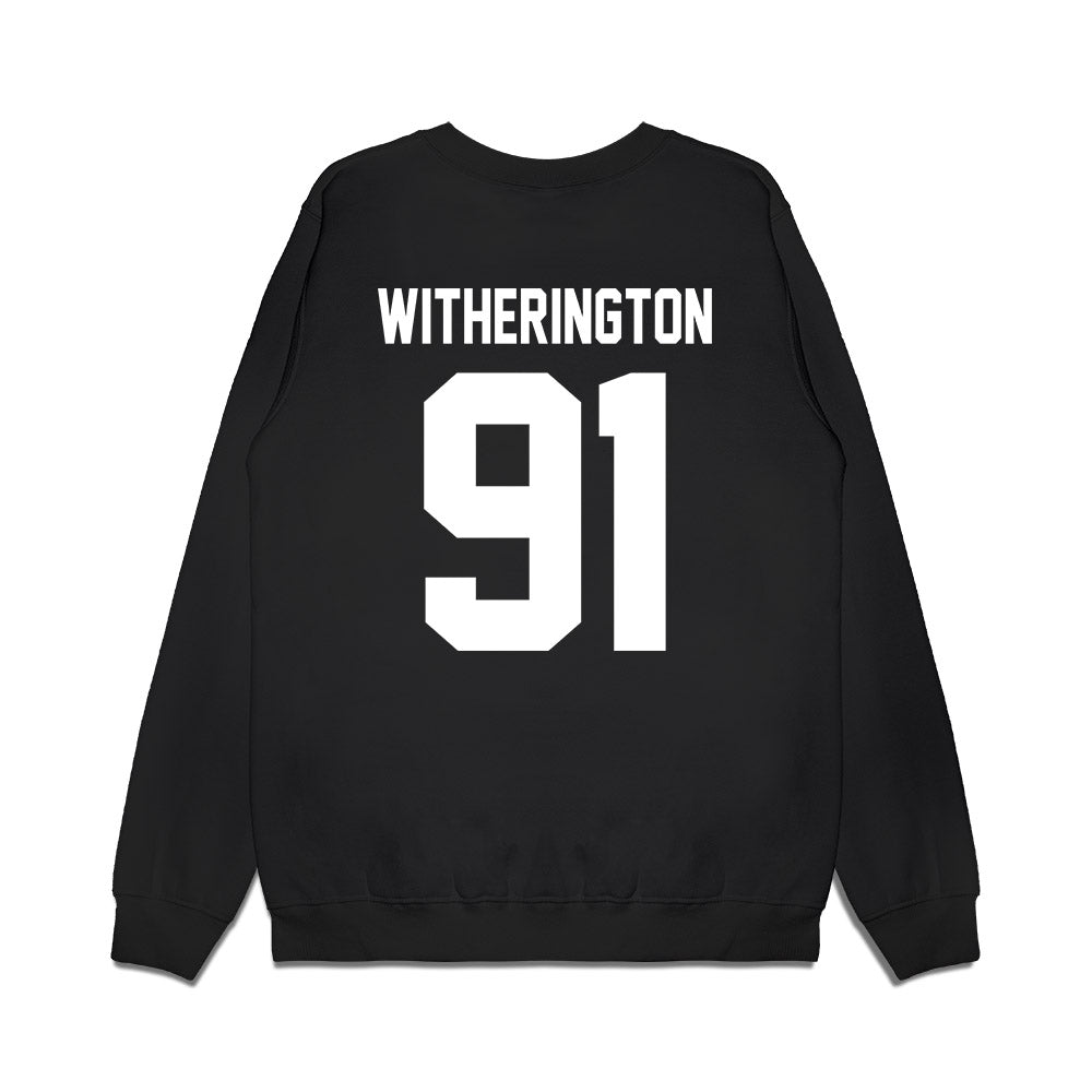 Virginia Tech - NCAA Football : Garrett Witherington - Vintage Helmet Premium Crewneck Sweatshirt-1