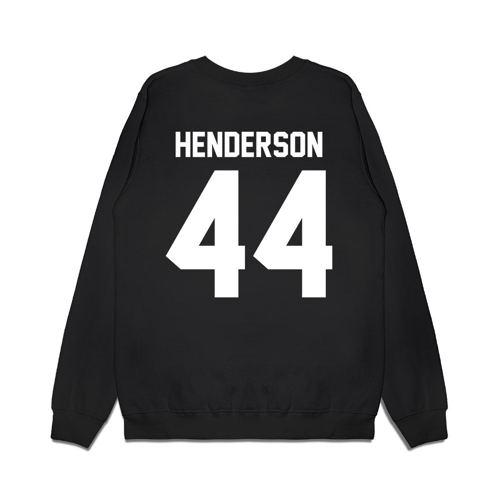 Virginia Tech - NCAA Football : Matt Henderson - Vintage Helmet Premium Crewneck Sweatshirt-1