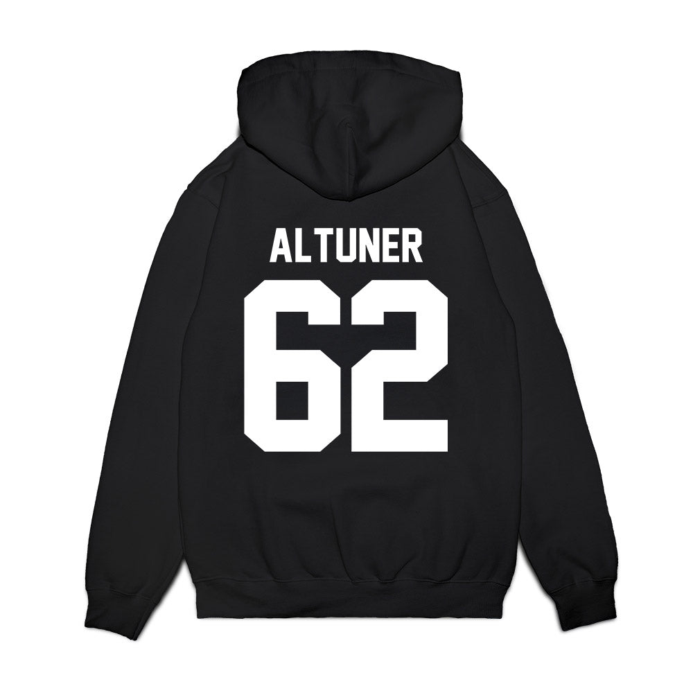 Virginia Tech - NCAA Football : Kyle Altuner - Vintage Helmet Premium Hooded Sweatshirt-1