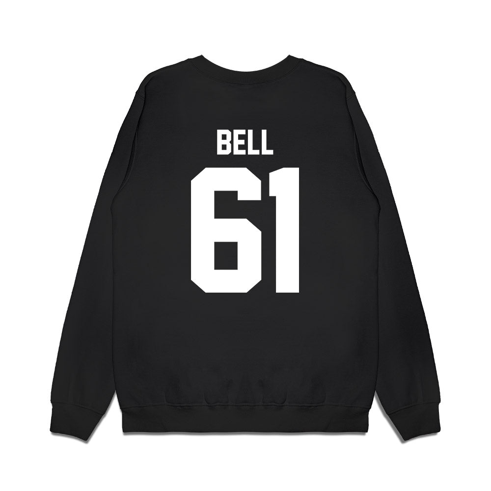 Virginia Tech - NCAA Football : Justin Bell - Vintage Helmet Premium Crewneck Sweatshirt-1