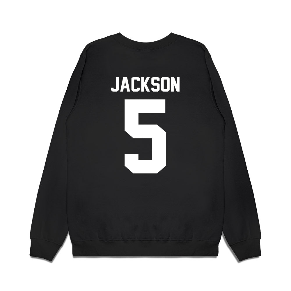 Virginia Tech - NCAA Football : Marlion Jackson - Vintage Helmet Premium Crewneck Sweatshirt-1