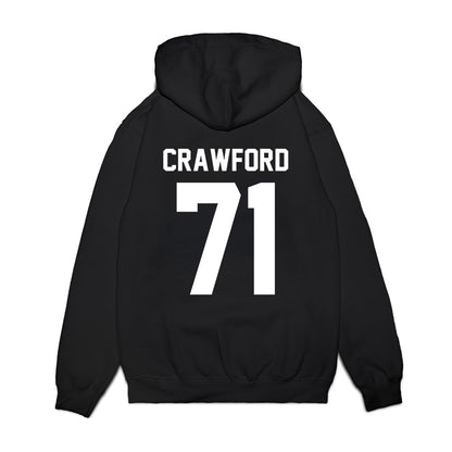 Virginia Tech - NCAA Football : Gavin Crawford - Vintage Helmet Premium Hooded Sweatshirt-1