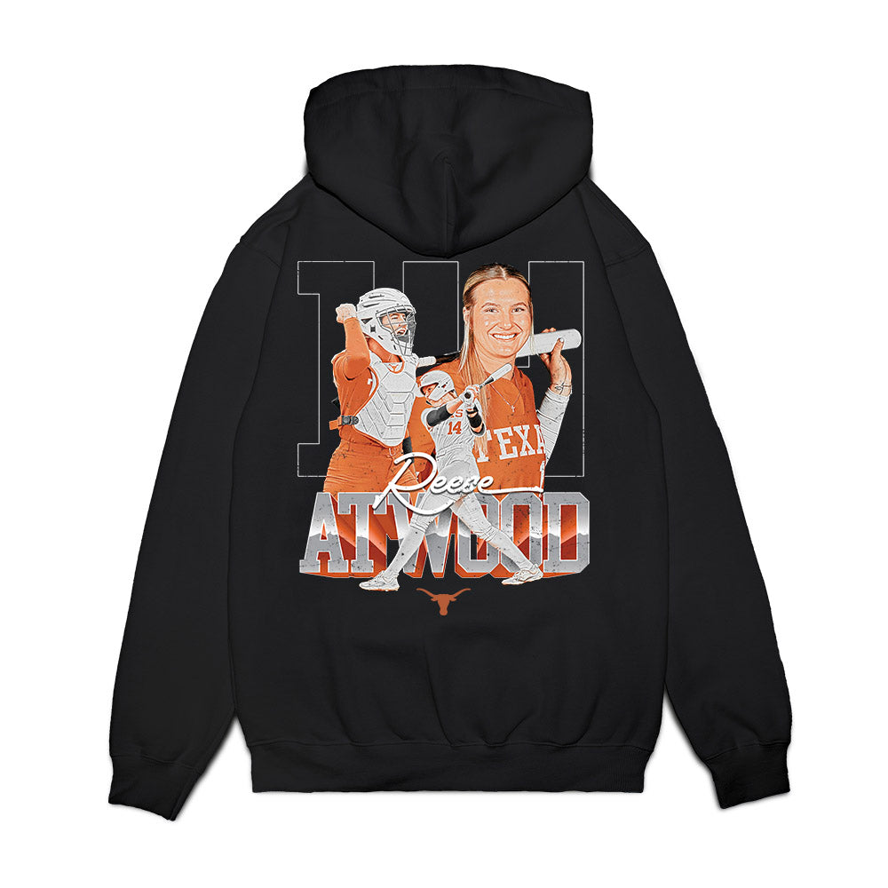 Texas - NCAA Softball : Reese Atwood - Collage Premium Hooded Sweatshirt-1