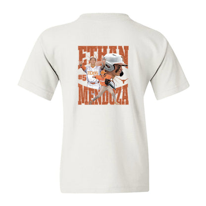 Texas - NCAA Baseball : Ethan Mendoza - Collage Youth T-Shirt-1