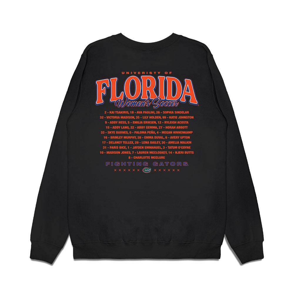 Florida - NCAA Women's Soccer : - Roster Premium Crewneck Sweatshirt-1