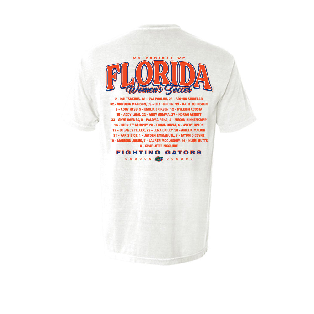 Florida - NCAA Women's Soccer : - Roster Short Sleeves Pocket T-Shirt-1