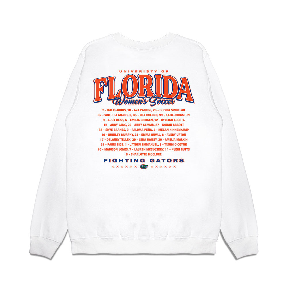 Florida - NCAA Women's Soccer : - Roster Premium Crewneck Sweatshirt-1