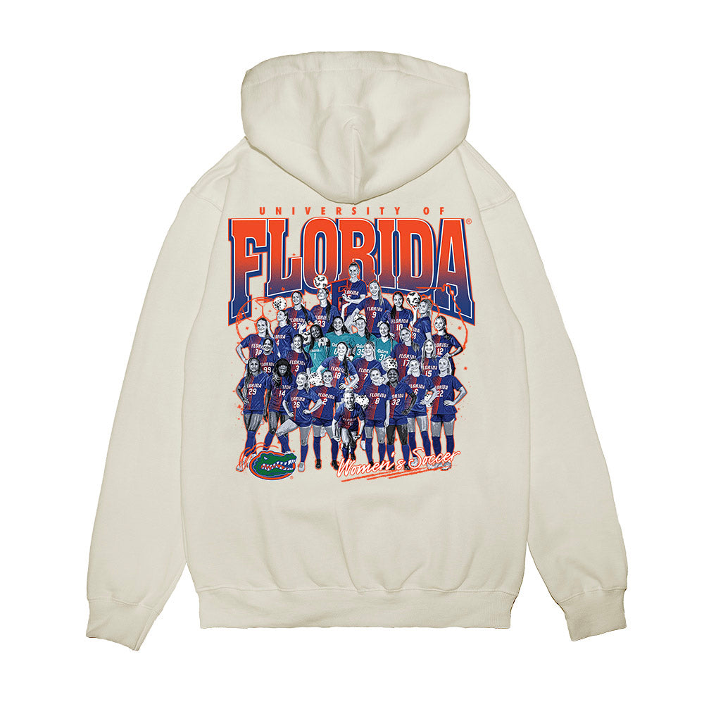 Florida - NCAA Women's Soccer : - Team Collage Premium Hooded Sweatshirt-1