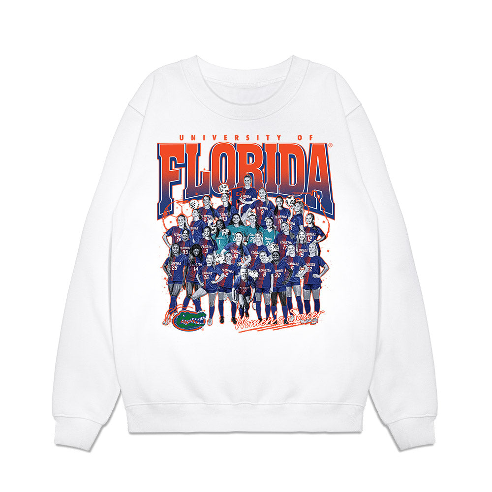 Florida - NCAA Women's Soccer : - Team Collage Premium Crewneck Sweatshirt-0