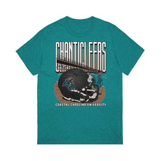 Coastal Carolina - NCAA Football : - Vintage Helmet Heavy Cotton™ T-Shirt-0