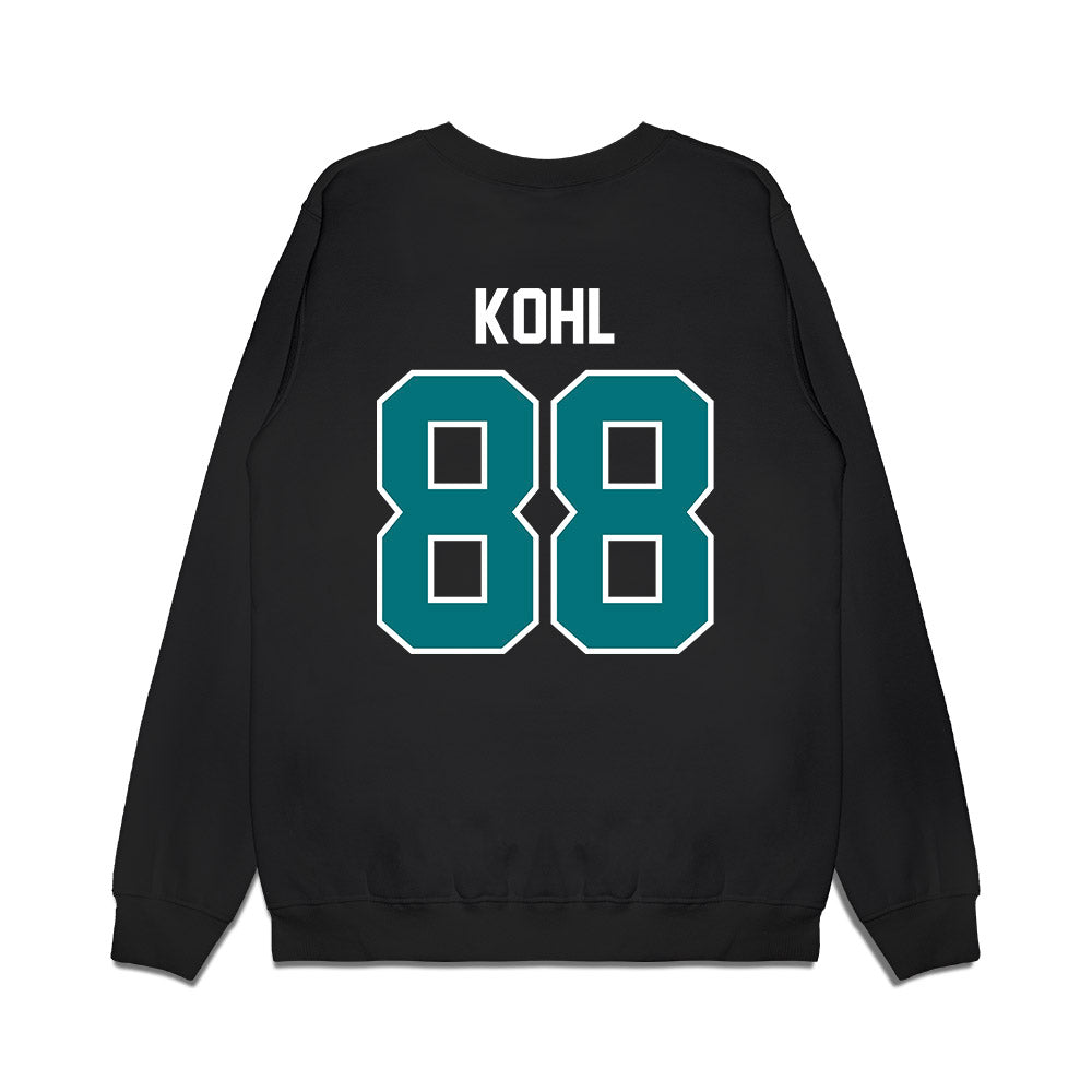 Coastal Carolina - NCAA Football : Jackson Kohl - Vintage Helmet Premium Crewneck Sweatshirt-1