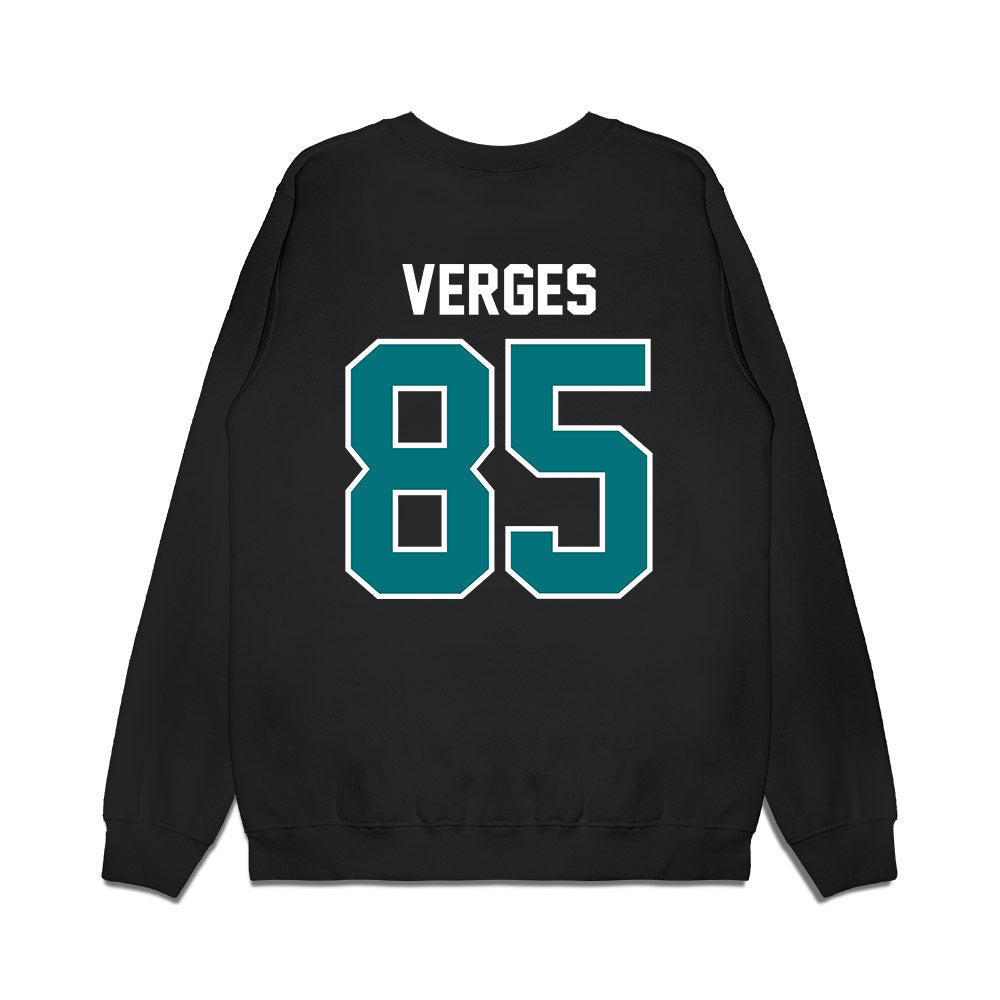 Coastal Carolina - NCAA Football : Ben Verges - Vintage Helmet Premium Crewneck Sweatshirt-1