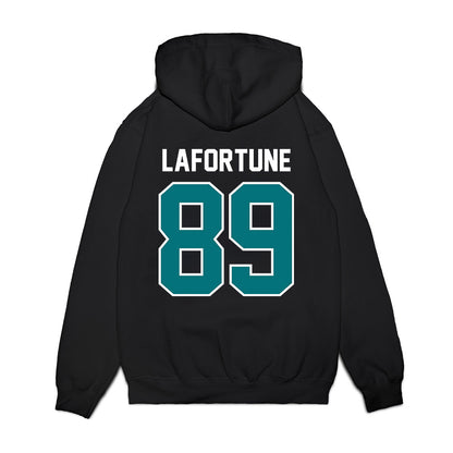 Coastal Carolina - NCAA Football : Tamarion Lafortune - Vintage Helmet Premium Hooded Sweatshirt-1