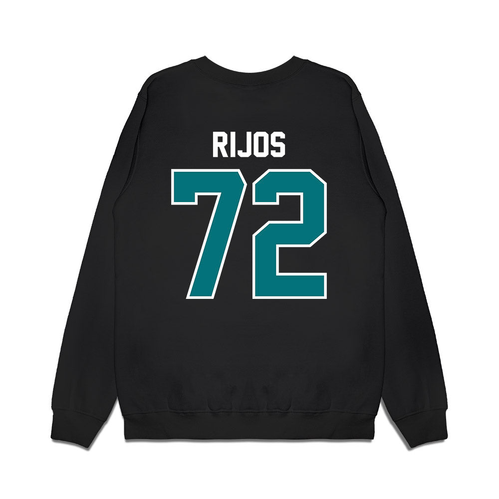 Coastal Carolina - NCAA Football : Dominic Rijos - Vintage Helmet Premium Crewneck Sweatshirt-1