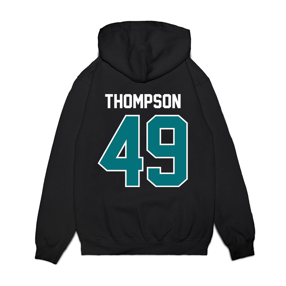 Coastal Carolina - NCAA Football : Shaikh Thompson - Vintage Helmet Premium Hooded Sweatshirt-1