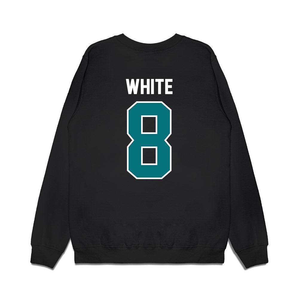 Coastal Carolina - NCAA Football : Gabe White - Vintage Helmet Premium Crewneck Sweatshirt-1