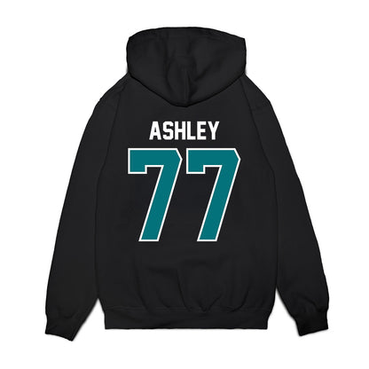 Coastal Carolina - NCAA Football : Johnathan Ashley - Vintage Helmet Premium Hooded Sweatshirt-1