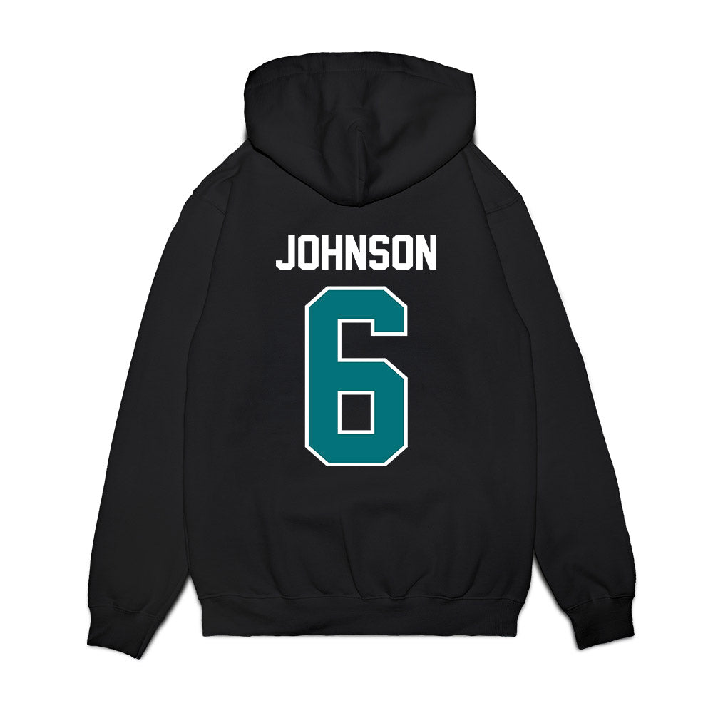 Coastal Carolina - NCAA Football : Krosse Johnson - Vintage Helmet Premium Hooded Sweatshirt-1