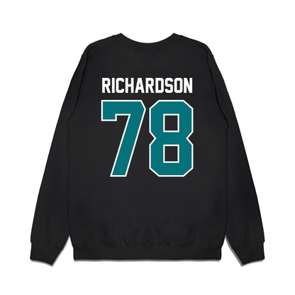 Coastal Carolina - NCAA Football : Daughtry Richardson - Vintage Helmet Premium Crewneck Sweatshirt-1
