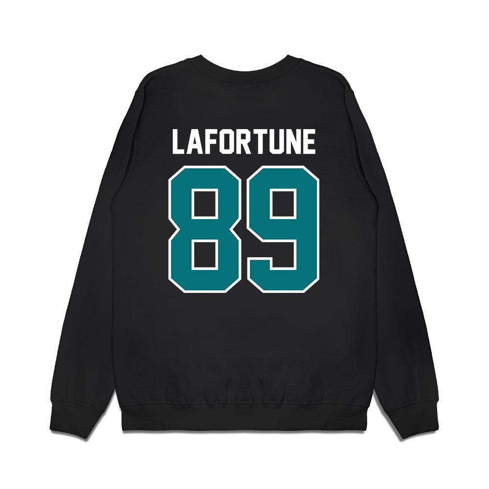 Coastal Carolina - NCAA Football : Tamarion Lafortune - Vintage Helmet Premium Crewneck Sweatshirt-1