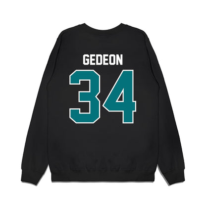 Coastal Carolina - NCAA Football : Wyatt Gedeon - Vintage Helmet Premium Crewneck Sweatshirt-1
