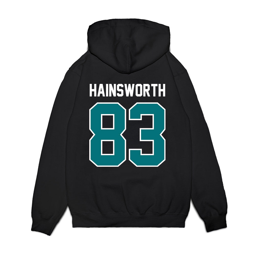 Coastal Carolina - NCAA Football : Kd Hainsworth - Vintage Helmet Premium Hooded Sweatshirt-1