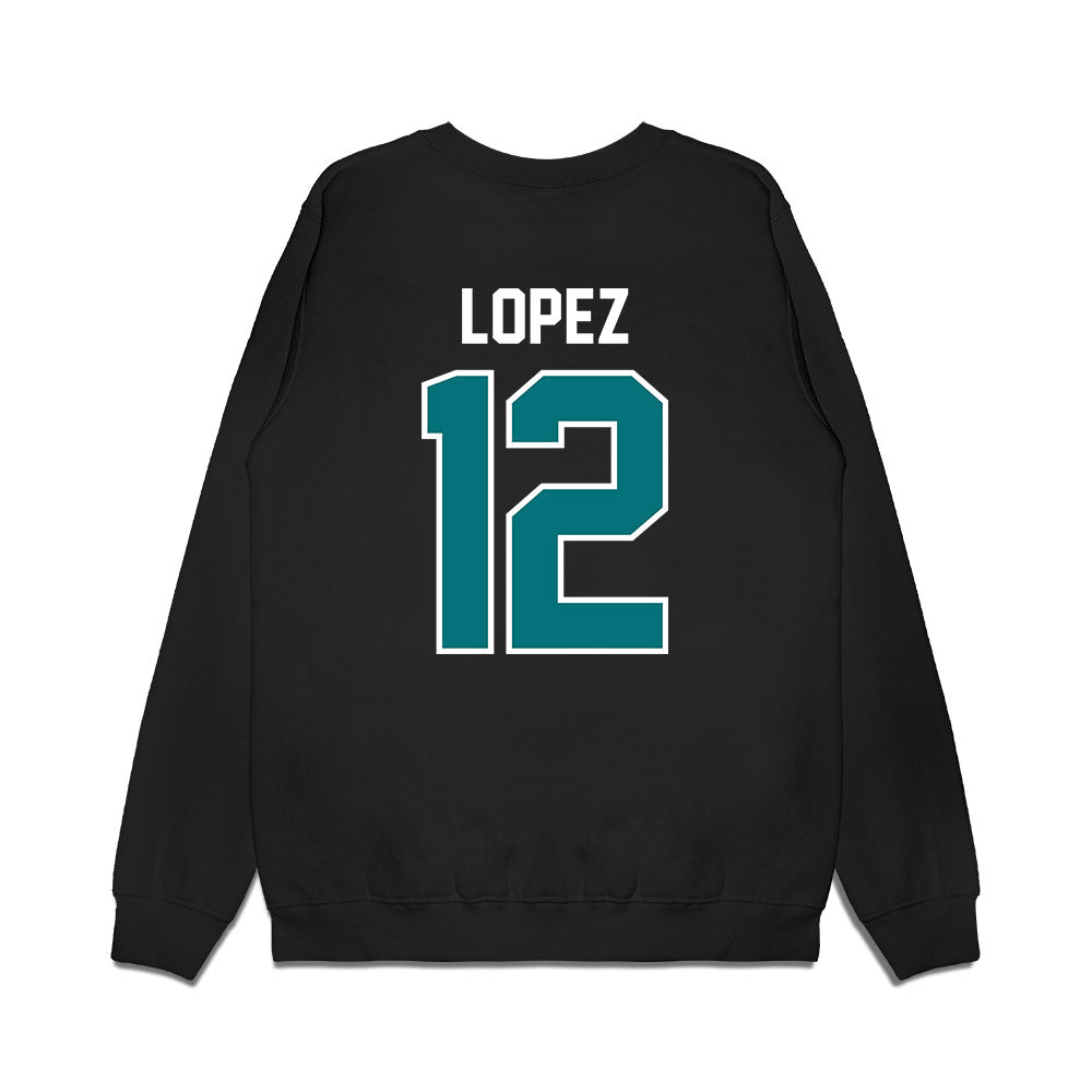 Coastal Carolina - NCAA Football : Osiris Lopez - Vintage Helmet Premium Crewneck Sweatshirt-1