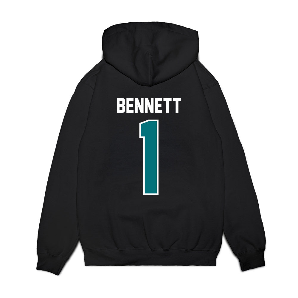 Coastal Carolina - NCAA Football : Braydon Bennett - Vintage Helmet Premium Hooded Sweatshirt-1