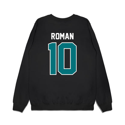 Coastal Carolina - NCAA Football : Travis Roman - Vintage Helmet Premium Crewneck Sweatshirt-1