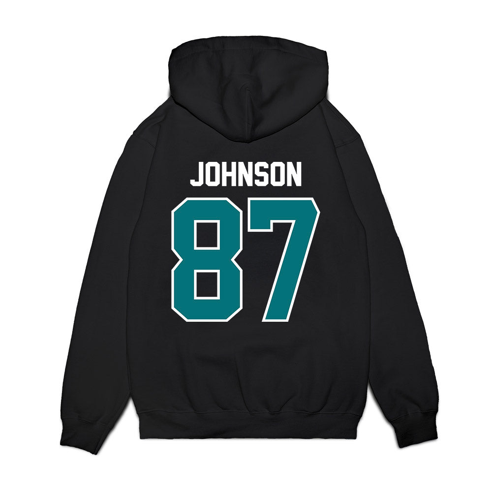 Coastal Carolina - NCAA Football : Jayden Johnson - Vintage Helmet Premium Hooded Sweatshirt-1